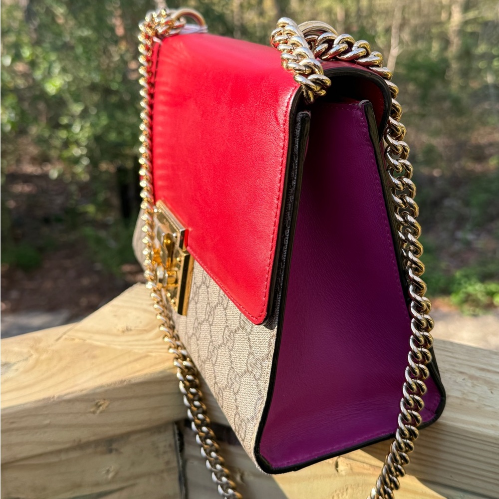 Gucci Supreme GG Tri Color Padlock Bag - Picture 5 of 11